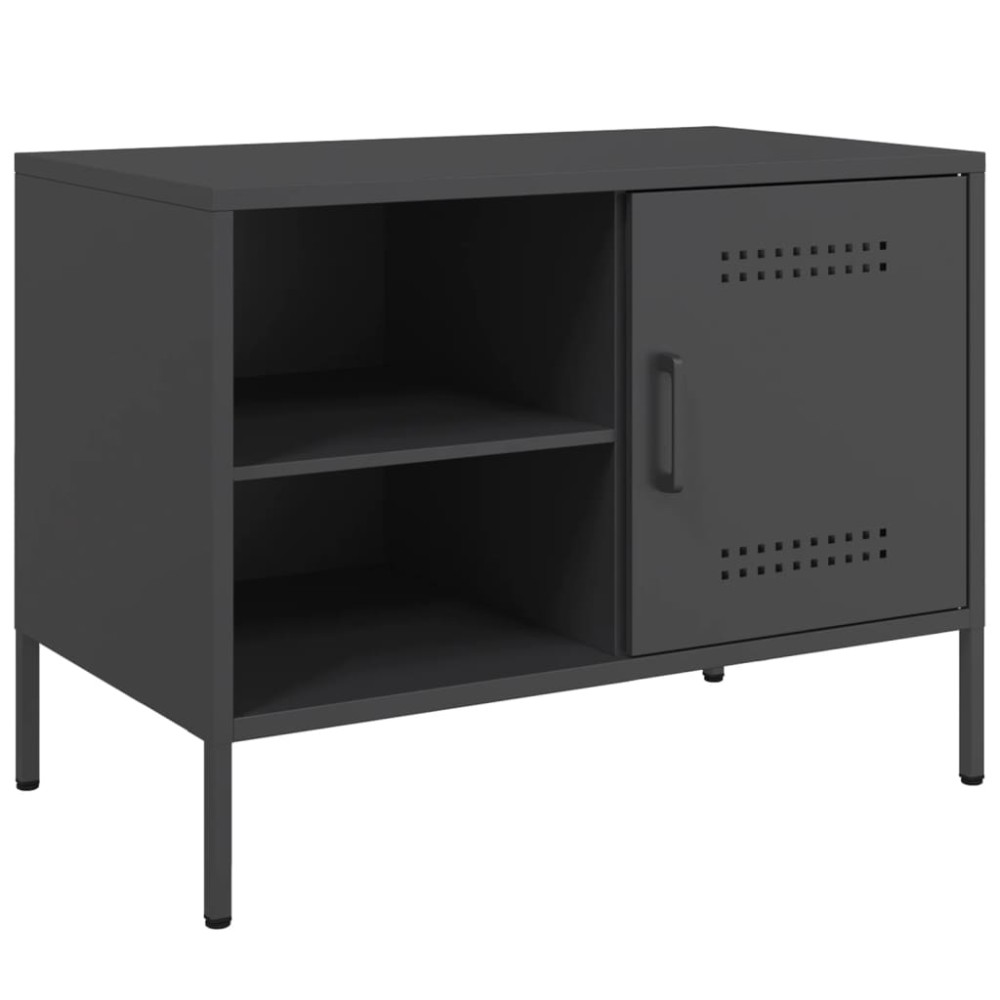 vidaXL Dulap TV, negru, 68x39x50,5 cm, oțel