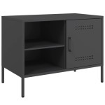 vidaXL Dulap TV, negru, 68x39x50,5 cm, oțel vidaXL Dulap TV, negru, 68x39x50,5 cm, oțel