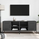 vidaXL Dulapuri TV, 2 buc., negru, 68x39x50,5 cm, oțel