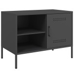 vidaXL Dulapuri TV, 2 buc., negru, 68x39x50,5 cm, oțel