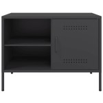 vidaXL Dulapuri TV, 2 buc., negru, 68x39x50,5 cm, oțel