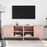 vidaXL Dulapuri TV, 2 buc., roz, 68x39x50,5 cm, oțel