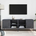 vidaXL Dulapuri TV, 2 buc., antracit, 68x39x50,5 cm, oțel