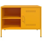 vidaXL Comodă TV, 2 buc., galben muștar, 68x39x50,5 cm, oțel