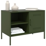 vidaXL Dulapuri TV, 2 buc., verde măsliniu, 68x39x50,5 cm, oțel