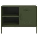 vidaXL Dulapuri TV, 2 buc., verde măsliniu, 68x39x50,5 cm, oțel