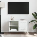 vidaXL Dulap TV, alb, 68x39x50,5 cm, oțel