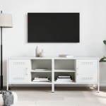 vidaXL Dulapuri TV, 2 buc., alb, 68x39x50,5 cm, oțel