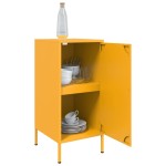 vidaXL Dulap, galben muștar, 68x39x79 cm, oțel vidaXL Dulap, galben muștar, 68x39x79 cm, oțel