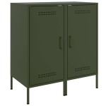 vidaXL Dulapuri, 2 buc., verde măsliniu, 36x39x79 cm, oțel vidaXL Dulapuri, 2 buc., verde măsliniu, 36x39x79 cm, oțel