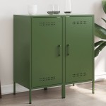vidaXL Dulapuri, 2 buc., verde măsliniu, 36x39x79 cm, oțel vidaXL Dulapuri, 2 buc., verde măsliniu, 36x39x79 cm, oțel