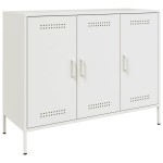 vidaXL Dulap, alb, 100,5x39x79 cm, oțel