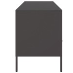 vidaXL Dulap TV, negru, 100,5x39x50,5 cm, oțel