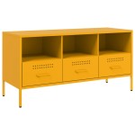 vidaXL Dulap TV, galben muștar, 100,5x39x50,5 cm, oțel