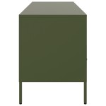 vidaXL Dulap TV, verde măsliniu, 100,5x39x50,5 cm, oțel