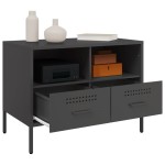 vidaXL Dulapuri TV, 2 buc., negru, 68x39x50,5 cm, oțel