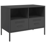 vidaXL Dulapuri TV, 2 buc., negru, 68x39x50,5 cm, oțel