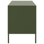 vidaXL Dulap TV, verde măsliniu, 68x39x50,5 cm, oțel vidaXL Dulap TV, verde măsliniu, 68x39x50,5 cm, oțel