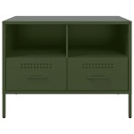 vidaXL Dulapuri TV, 2 buc., verde măsliniu, 68x39x50,5 cm, oțel