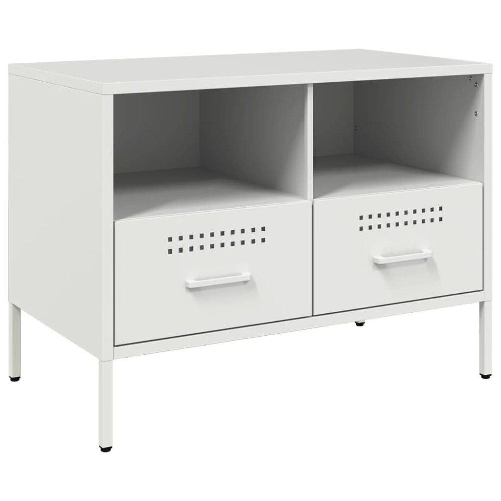 vidaXL Dulap TV, alb, 68x39x50,5 cm, oțel
