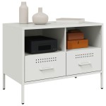 vidaXL Dulap TV, alb, 68x39x50,5 cm, oțel
