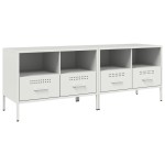 vidaXL Dulapuri TV, 2 buc., alb, 68x39x50,5 cm, oțel