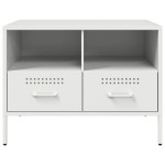 vidaXL Dulapuri TV, 2 buc., alb, 68x39x50,5 cm, oțel