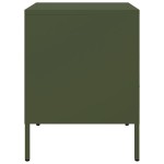 vidaXL Noptiere, 2 buc., verde olive, 36x39x50,5 cm, oțel vidaXL Noptiere, 2 buc., verde olive, 36x39x50,5 cm, oțel