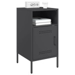 vidaXL Noptiere, 2 buc., negru, 36x39x68 cm, oțel vidaXL Noptiere, 2 buc., negru, 36x39x68 cm, oțel