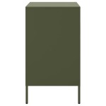 vidaXL Noptiere, 2 buc., verde măsliniu, 36x39x68 cm, oțel vidaXL Noptiere, 2 buc., verde măsliniu, 36x39x68 cm, oțel
