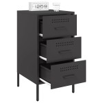 vidaXL Noptiere, 2 buc., negru, 36x39x68 cm, oțel vidaXL Noptiere, 2 buc., negru, 36x39x68 cm, oțel