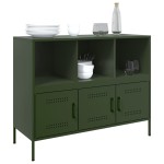 vidaXL Dulap, verde măsliniu, 100,5x39x79 cm, oțel