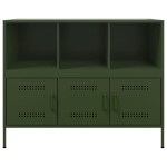 vidaXL Dulap, verde măsliniu, 100,5x39x79 cm, oțel