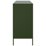 vidaXL Dulap, verde măsliniu, 100,5x39x79 cm, oțel