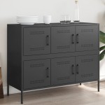 vidaXL Dulap, negru, 100,5x39x79 cm, oțel