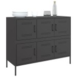 vidaXL Dulap, negru, 100,5x39x79 cm, oțel