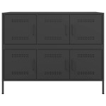 vidaXL Dulap, negru, 100,5x39x79 cm, oțel