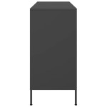 vidaXL Dulap, negru, 100,5x39x79 cm, oțel