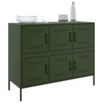 vidaXL Dulap, verde măsliniu, 100,5x39x79 cm, oțel