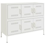 vidaXL Dulap, alb, 100,5x39x79 cm, oțel