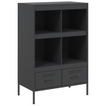 vidaXL Dulap înalt, negru, 68x39x101,5 cm, oțel