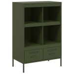 vidaXL Dulap înalt, verde măsliniu, 68x39x101,5 cm, oțel vidaXL Dulap înalt, verde măsliniu, 68x39x101,5 cm, oțel