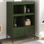 vidaXL Dulap înalt, verde măsliniu, 68x39x101,5 cm, oțel vidaXL Dulap înalt, verde măsliniu, 68x39x101,5 cm, oțel