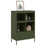 vidaXL Dulap înalt, verde măsliniu, 68x39x101,5 cm, oțel vidaXL Dulap înalt, verde măsliniu, 68x39x101,5 cm, oțel