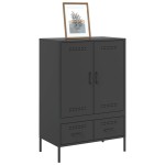 vidaXL Dulap înalt, negru, 68x39x101,5 cm, oțel
