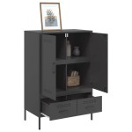 vidaXL Dulap înalt, negru, 68x39x101,5 cm, oțel