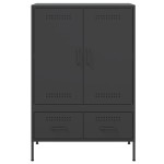 vidaXL Dulap înalt, negru, 68x39x101,5 cm, oțel