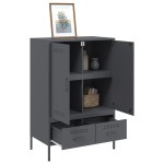 vidaXL Dulap înalt, antracit, 68x39x101,5 cm, oțel vidaXL Dulap înalt, antracit, 68x39x101,5 cm, oțel