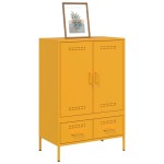 vidaXL Dulap înalt, galben muștar, 68x39x101,5 cm, oțel vidaXL Dulap înalt, galben muștar, 68x39x101,5 cm, oțel