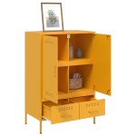 vidaXL Dulap înalt, galben muștar, 68x39x101,5 cm, oțel vidaXL Dulap înalt, galben muștar, 68x39x101,5 cm, oțel
